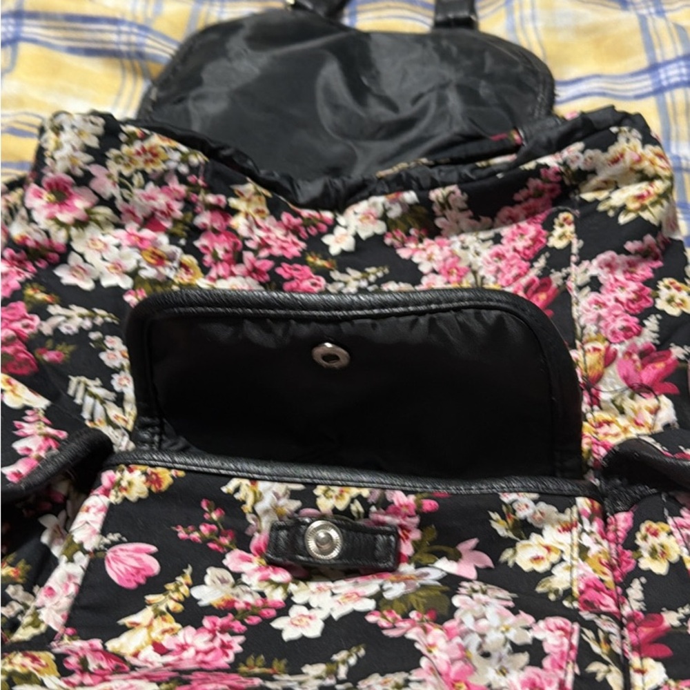 Candie's Black Backpack with Pink Logo